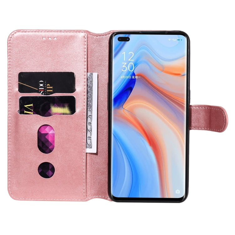 For OPPO Reno4 5G Classic Calf Texture PU + TPU Horizontal Flip Leather Case, with Holder & Card Slots & Wallet