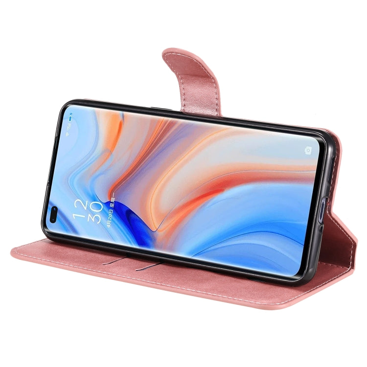 For OPPO Reno4 5G Classic Calf Texture PU + TPU Horizontal Flip Leather Case, with Holder & Card Slots & Wallet