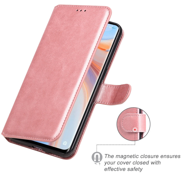 For OPPO Reno4 5G Classic Calf Texture PU + TPU Horizontal Flip Leather Case, with Holder & Card Slots & Wallet