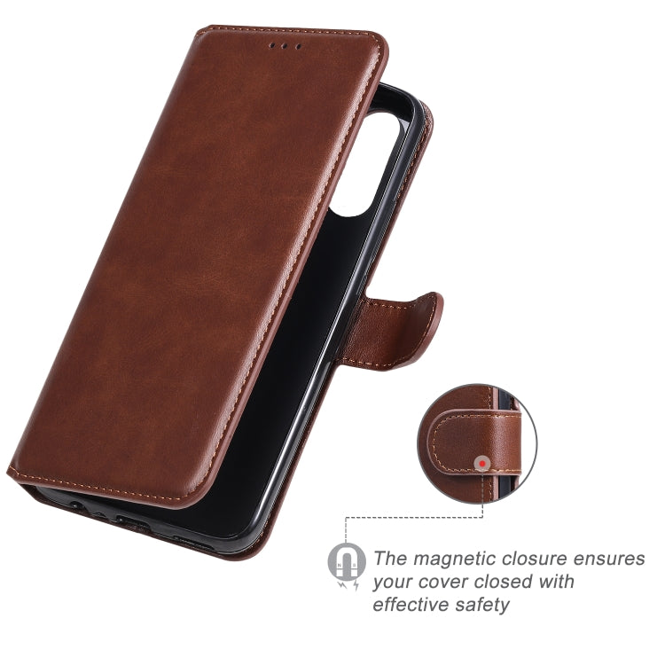 For Vivo Y7s / S1 Classic Calf Texture PU + TPU Horizontal Flip Leather Case, with Holder & Card Slots & Wallet