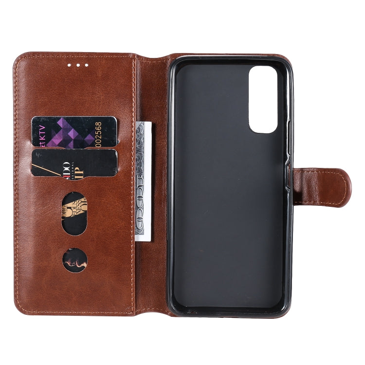For Vivo Y70s Classic Calf Texture PU + TPU Horizontal Flip Leather Case, with Holder & Card Slots & Wallet