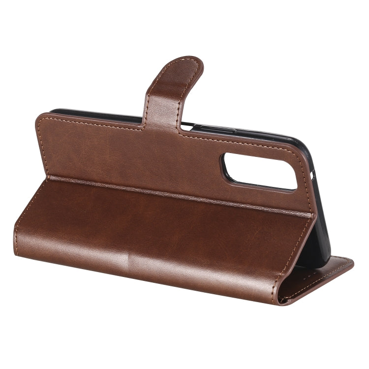 For Vivo Y70s Classic Calf Texture PU + TPU Horizontal Flip Leather Case, with Holder & Card Slots & Wallet