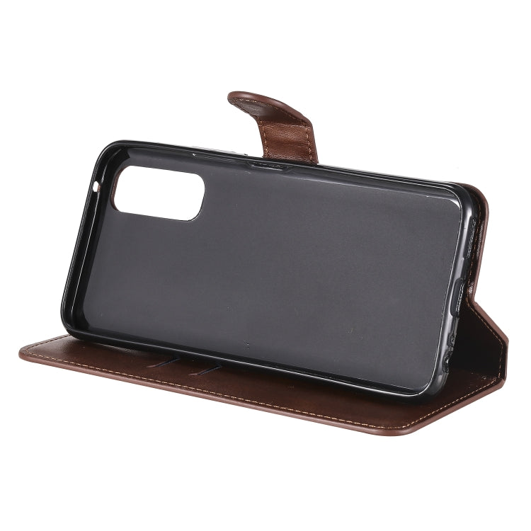 For Vivo Y70s Classic Calf Texture PU + TPU Horizontal Flip Leather Case, with Holder & Card Slots & Wallet