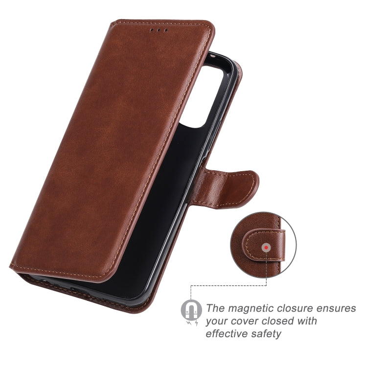 For Vivo Y70s Classic Calf Texture PU + TPU Horizontal Flip Leather Case, with Holder & Card Slots & Wallet