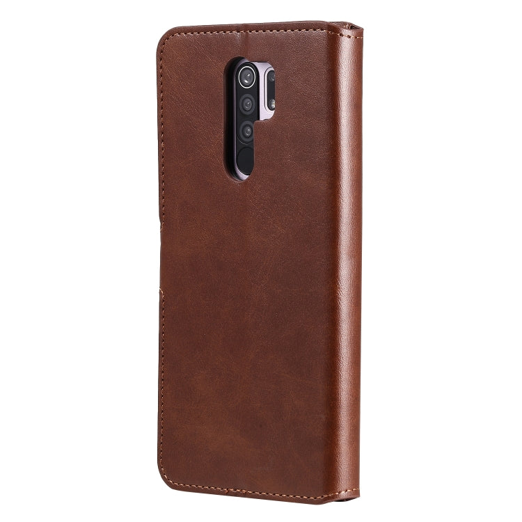 For Xiaomi Redmi 9 Classic Calf Texture PU + TPU Horizontal Flip Leather Case, with Holder & Card Slots & Wallet