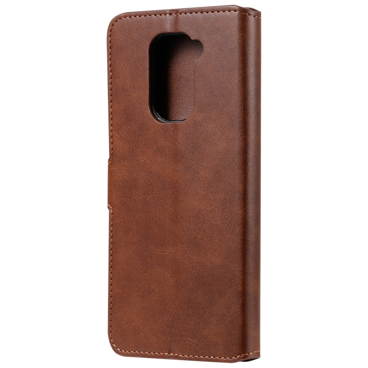 For Xiaomi Redmi Note 9 Classic Calf Texture PU + TPU Horizontal Flip Leather Case, with Holder & Card Slots & Wallet