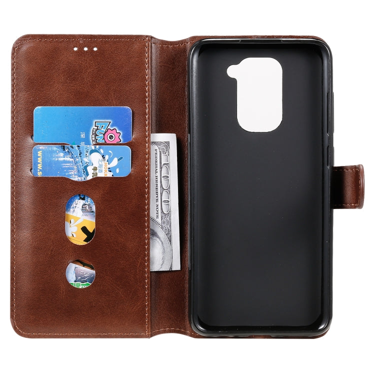 For Xiaomi Redmi Note 9 Classic Calf Texture PU + TPU Horizontal Flip Leather Case, with Holder & Card Slots & Wallet