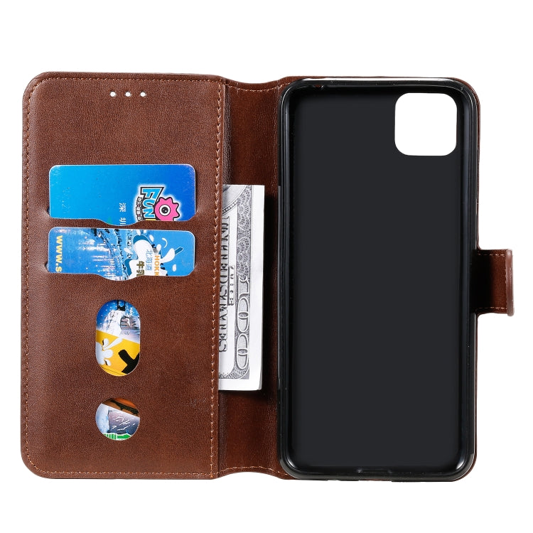 For Huawei Y5p (2020) Classic Calf Texture PU + TPU Horizontal Flip Leather Case, with Holder & Card Slots & Wallet