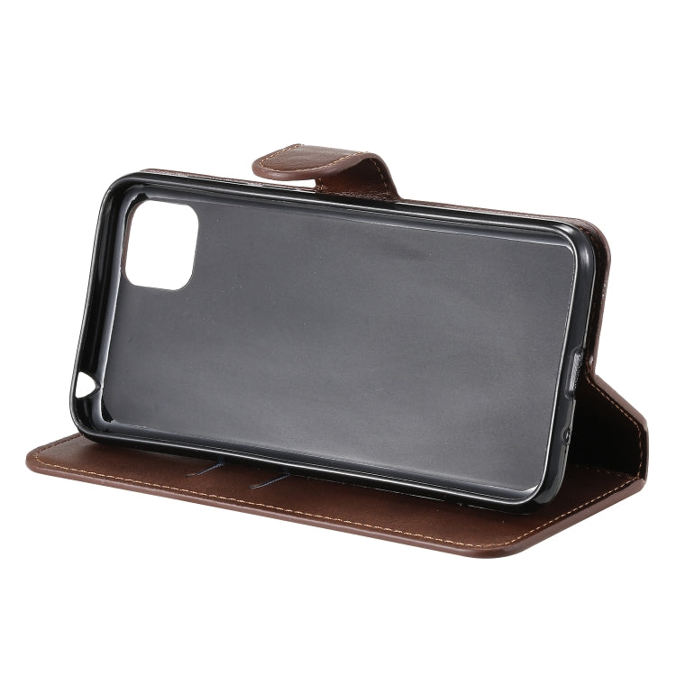 For Huawei Y5p (2020) Classic Calf Texture PU + TPU Horizontal Flip Leather Case, with Holder & Card Slots & Wallet