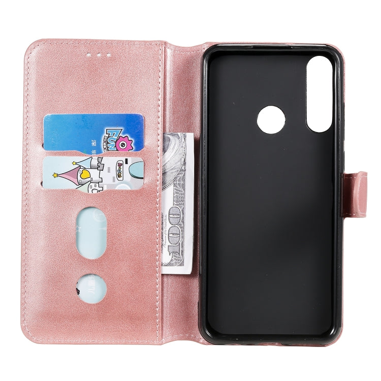 For Huawei Y6p (2020) Classic Calf Texture PU + TPU Horizontal Flip Leather Case, with Holder & Card Slots & Wallet
