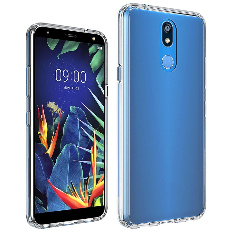 For LG K40 / K12 Plus Shockproof Scratchproof TPU + Acrylic Protective Case