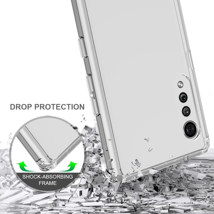 For LG Velvet Shockproof Scratchproof TPU + Acrylic Protective Case