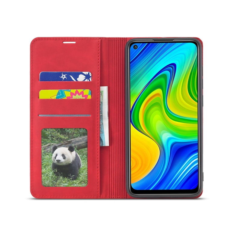 For Xiaomi Redmi Note 9 Forwenw Dream Series Oil Edge Strong Magnetism Horizontal Flip Leather Case with Holder & Card Slots & Wallet & Photo Frame