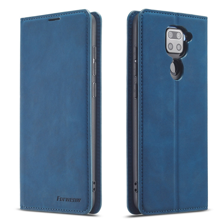For Xiaomi Redmi Note 9 Forwenw Dream Series Oil Edge Strong Magnetism Horizontal Flip Leather Case with Holder & Card Slots & Wallet & Photo Frame
