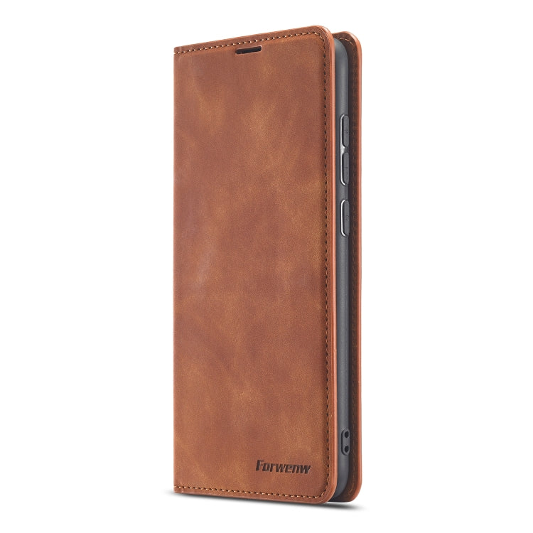 For Xiaomi Redmi Note 9 Forwenw Dream Series Oil Edge Strong Magnetism Horizontal Flip Leather Case with Holder & Card Slots & Wallet & Photo Frame