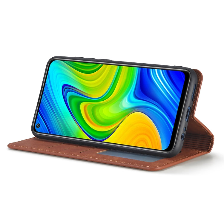 For Xiaomi Redmi Note 9 Forwenw Dream Series Oil Edge Strong Magnetism Horizontal Flip Leather Case with Holder & Card Slots & Wallet & Photo Frame