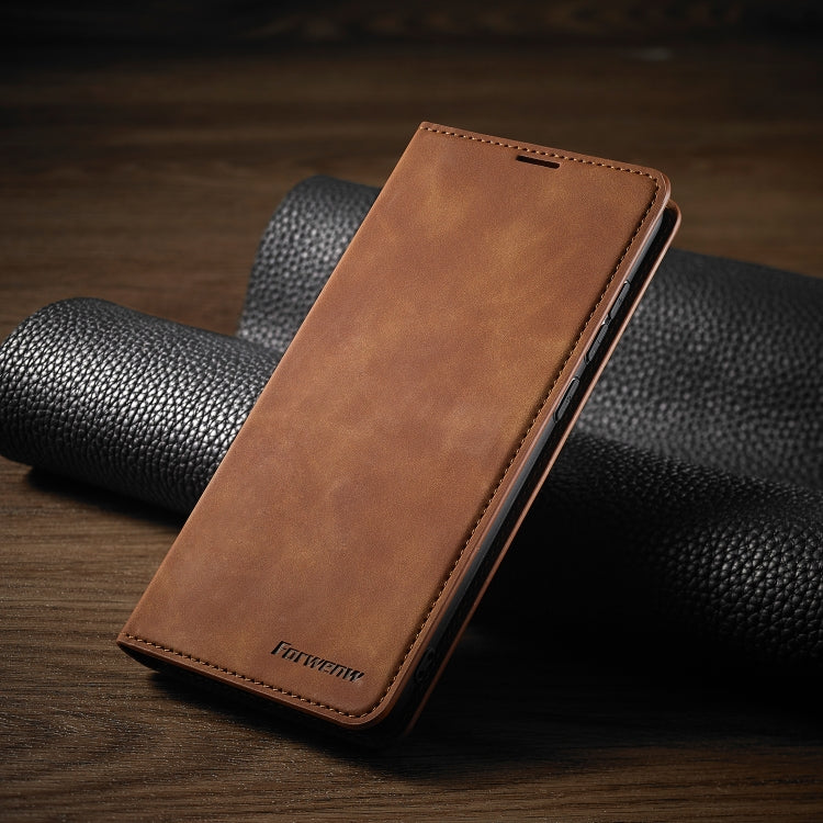 For Xiaomi Redmi Note 9 Forwenw Dream Series Oil Edge Strong Magnetism Horizontal Flip Leather Case with Holder & Card Slots & Wallet & Photo Frame