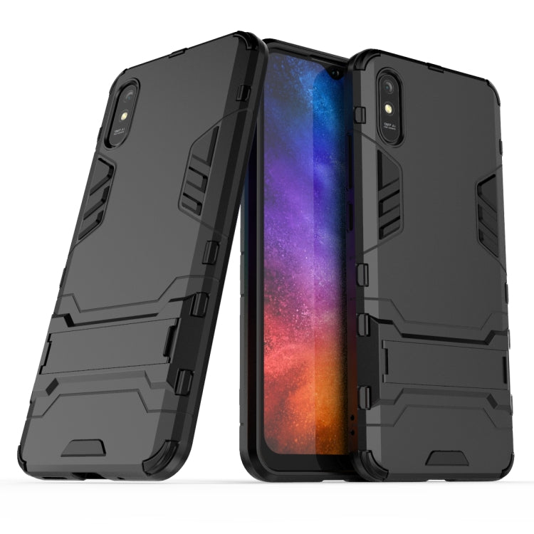 For Xiaomi Redmi 9A PC + TPU Shockproof Protective Case with Holder