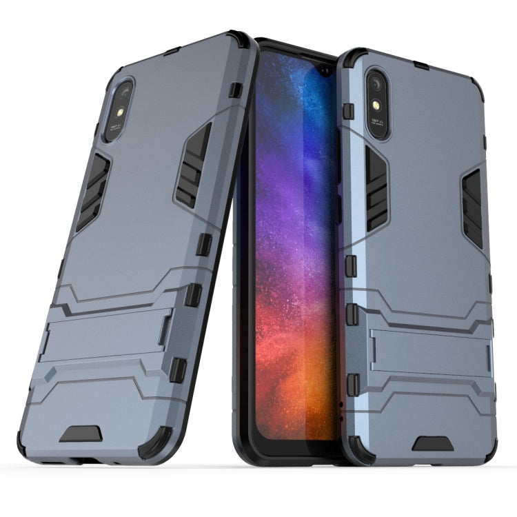 For Xiaomi Redmi 9A PC + TPU Shockproof Protective Case with Holder