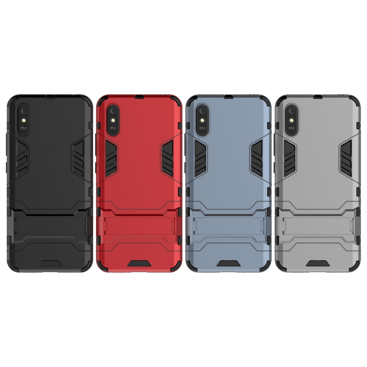 For Xiaomi Redmi 9A PC + TPU Shockproof Protective Case with Holder