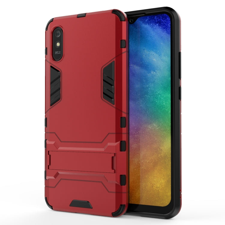 For Xiaomi Redmi 9A PC + TPU Shockproof Protective Case with Holder