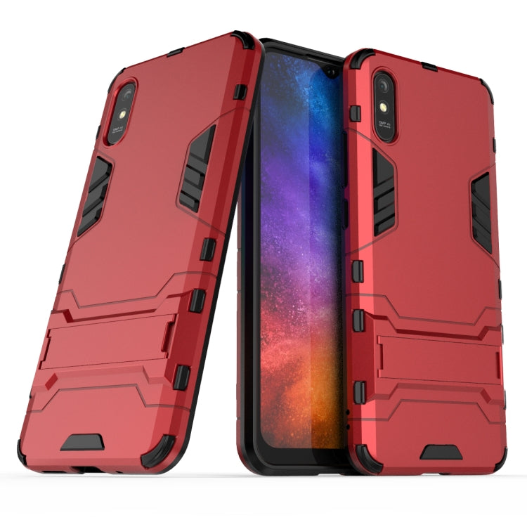 For Xiaomi Redmi 9A PC + TPU Shockproof Protective Case with Holder