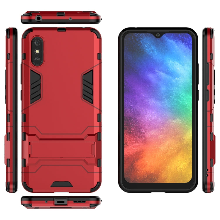 For Xiaomi Redmi 9A PC + TPU Shockproof Protective Case with Holder