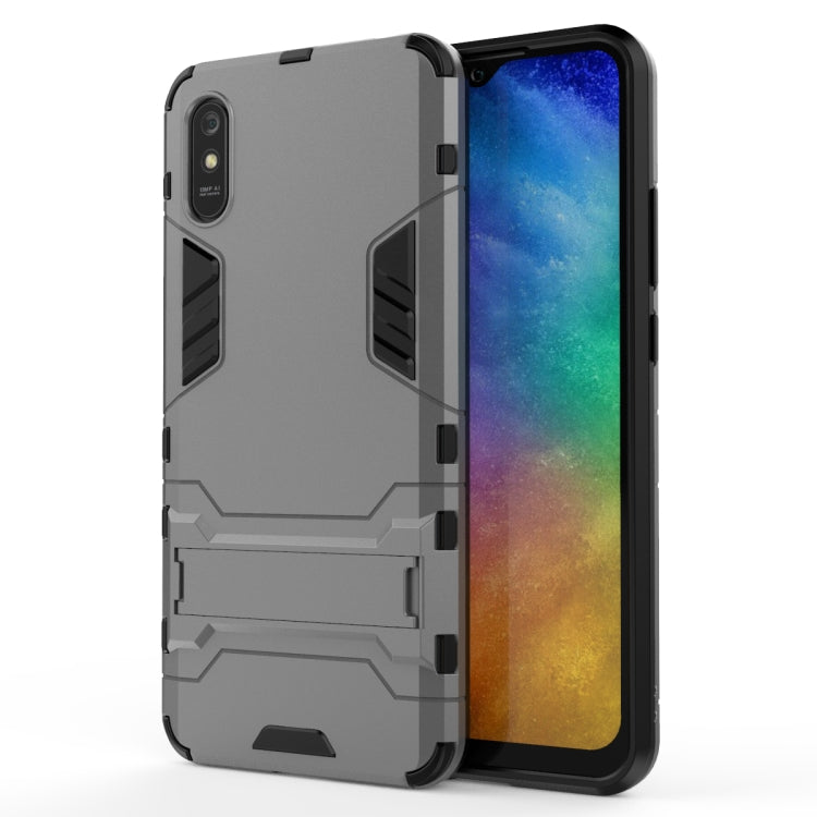 For Xiaomi Redmi 9A PC + TPU Shockproof Protective Case with Holder