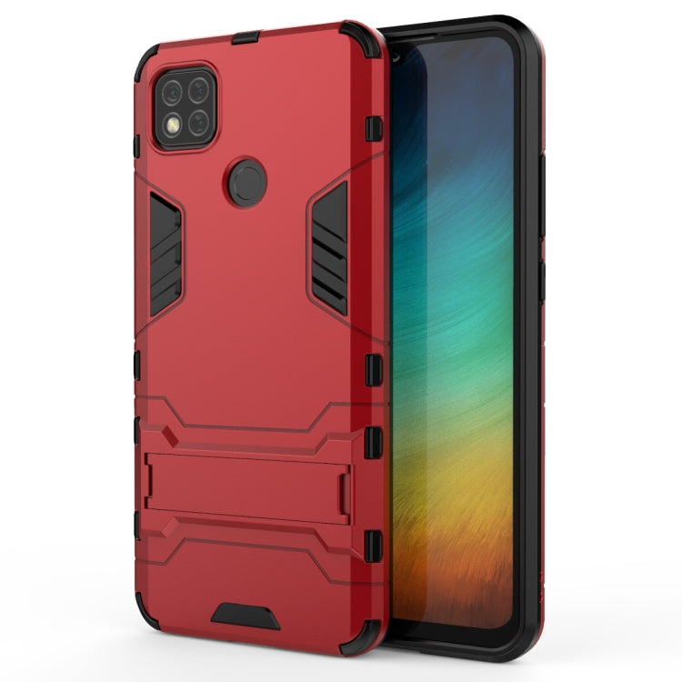 For Xiaomi Redmi 9C PC + TPU Shockproof Protective Case with Holder