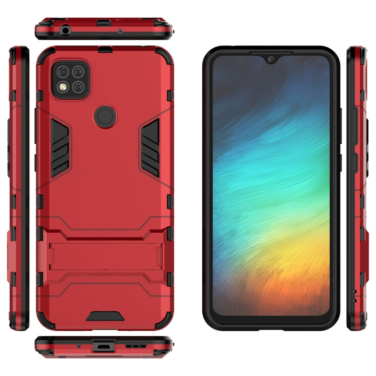 For Xiaomi Redmi 9C PC + TPU Shockproof Protective Case with Holder