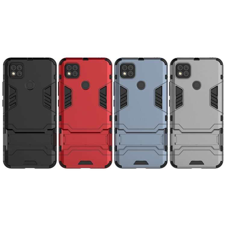 For Xiaomi Redmi 9C PC + TPU Shockproof Protective Case with Holder
