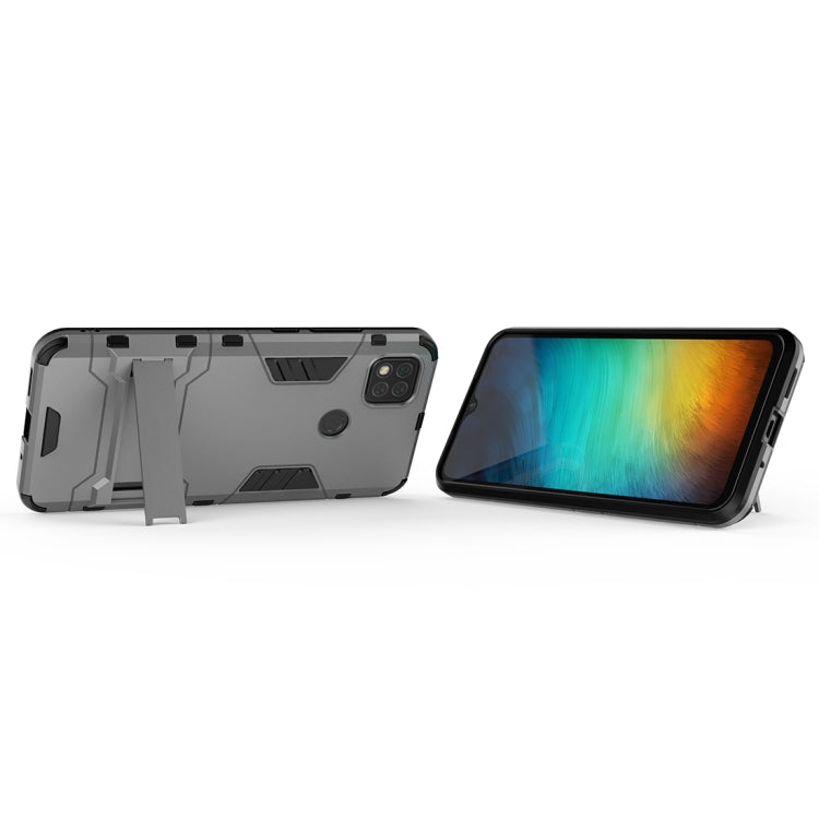 For Xiaomi Redmi 9C PC + TPU Shockproof Protective Case with Holder