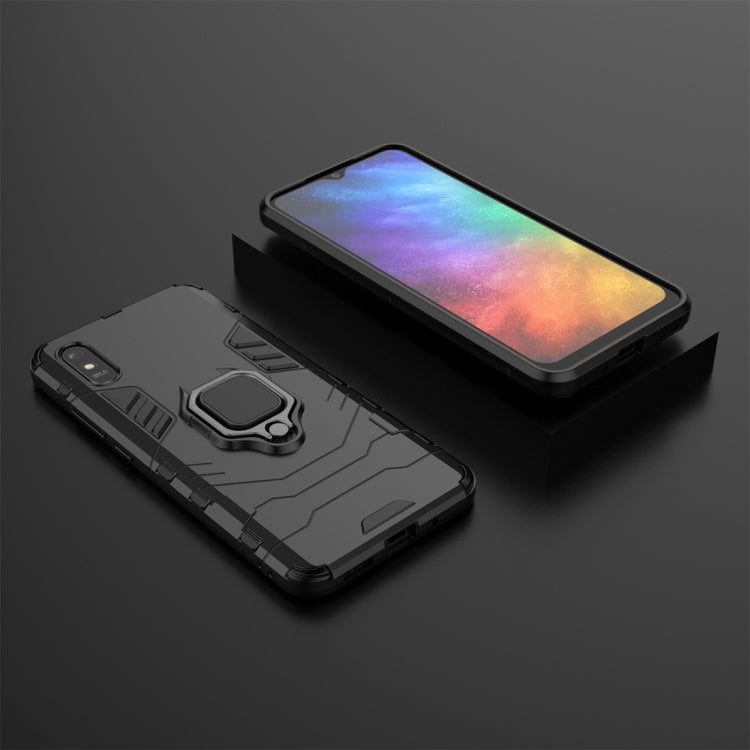For Xiaomi Redmi 9A PC + TPU Anti-fall Protective Case with Magnetic Ring Holder