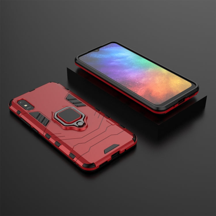 For Xiaomi Redmi 9A PC + TPU Anti-fall Protective Case with Magnetic Ring Holder