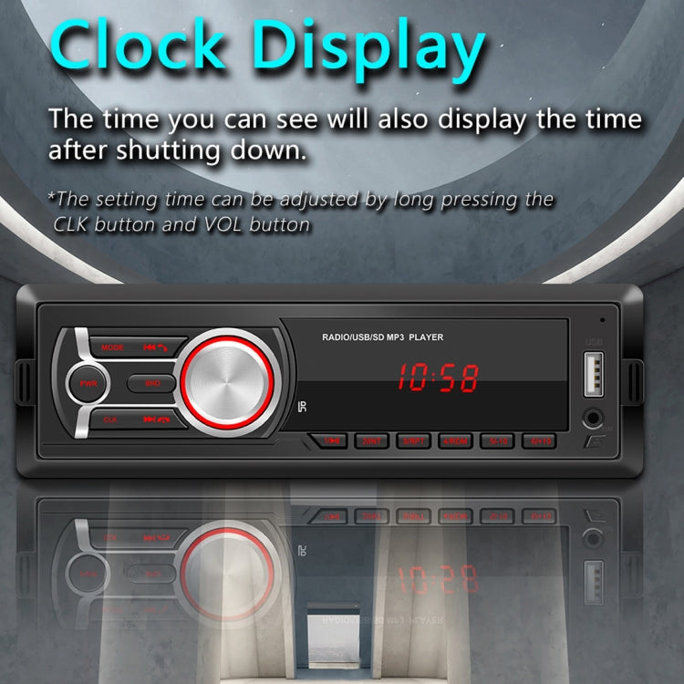 1784E Universal Car Radio Receiver MP3 Player, Support FM with Remote Control