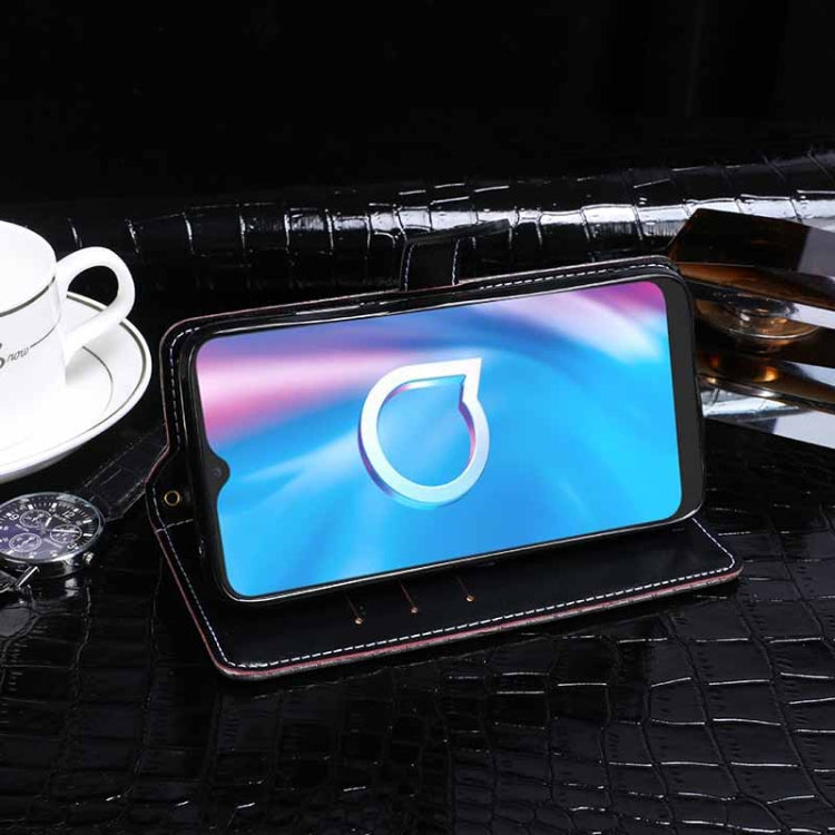 For Alcatel 1SE 2020 idewei Crocodile Texture Horizontal Flip Leather Case with Holder & Card Slots & Wallet