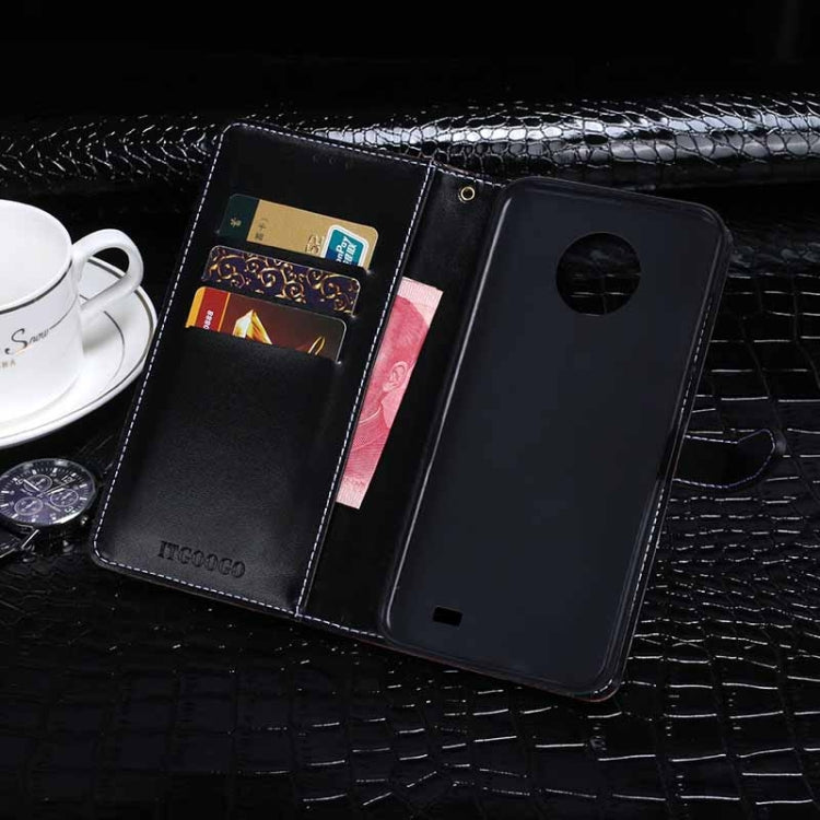 For Oukitel C19 idewei Crocodile Texture Horizontal Flip Leather Case with Holder & Card Slots & Wallet