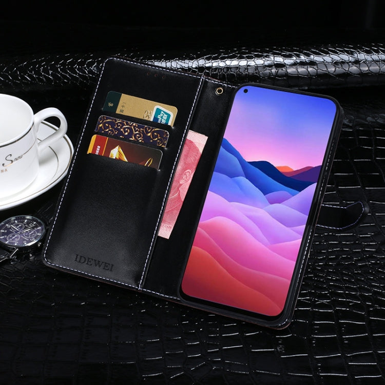 For ZTE Blade V 2020 idewei Crocodile Texture Horizontal Flip Leather Case with Holder & Card Slots & Wallet