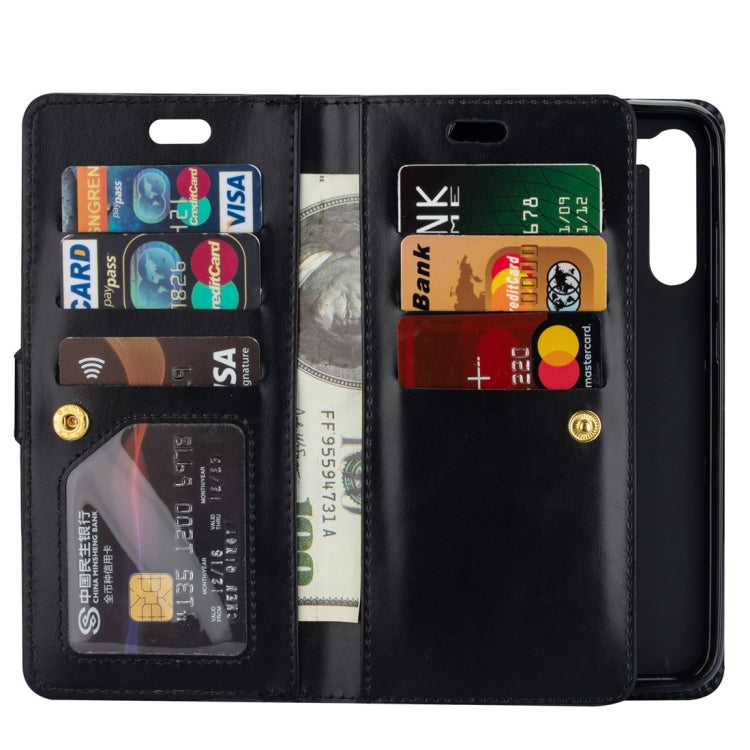 For Xiaomi Redmi Note 8 Multifunctional Zipper Horizontal Flip Leather Case with Holder & Wallet & 9 Card Slots & Lanyard