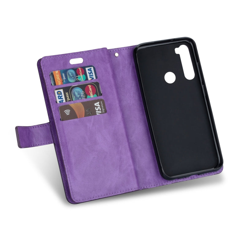For Xiaomi Redmi Note 8 Multifunctional Zipper Horizontal Flip Leather Case with Holder & Wallet & 9 Card Slots & Lanyard