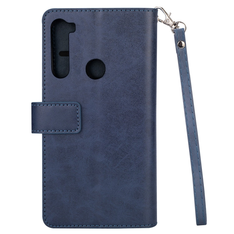 For Xiaomi Redmi Note 8 Multifunctional Zipper Horizontal Flip Leather Case with Holder & Wallet & 9 Card Slots & Lanyard