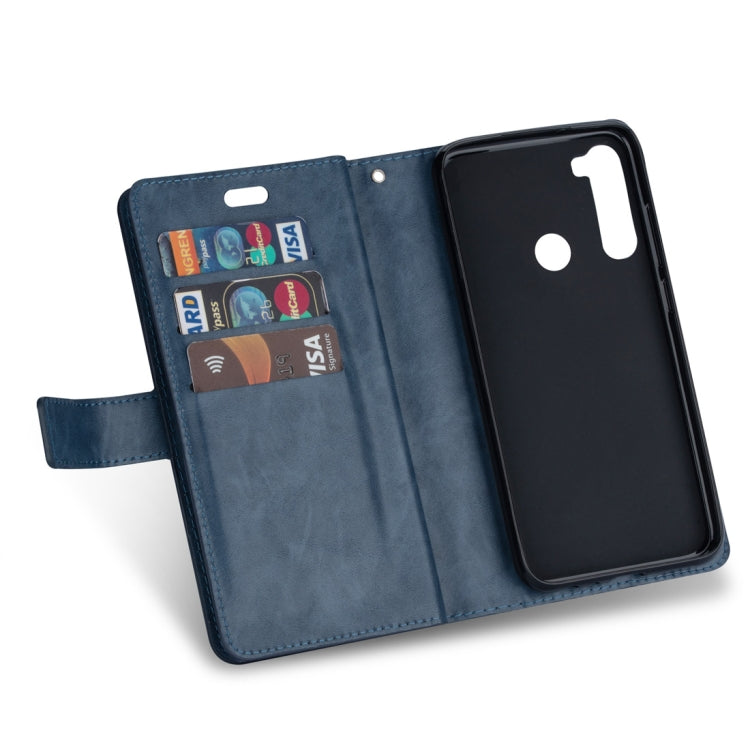 For Xiaomi Redmi Note 8 Multifunctional Zipper Horizontal Flip Leather Case with Holder & Wallet & 9 Card Slots & Lanyard