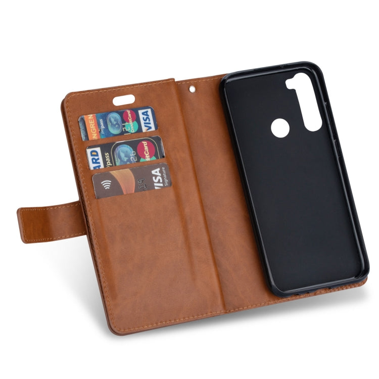 For Xiaomi Redmi Note 8 Multifunctional Zipper Horizontal Flip Leather Case with Holder & Wallet & 9 Card Slots & Lanyard