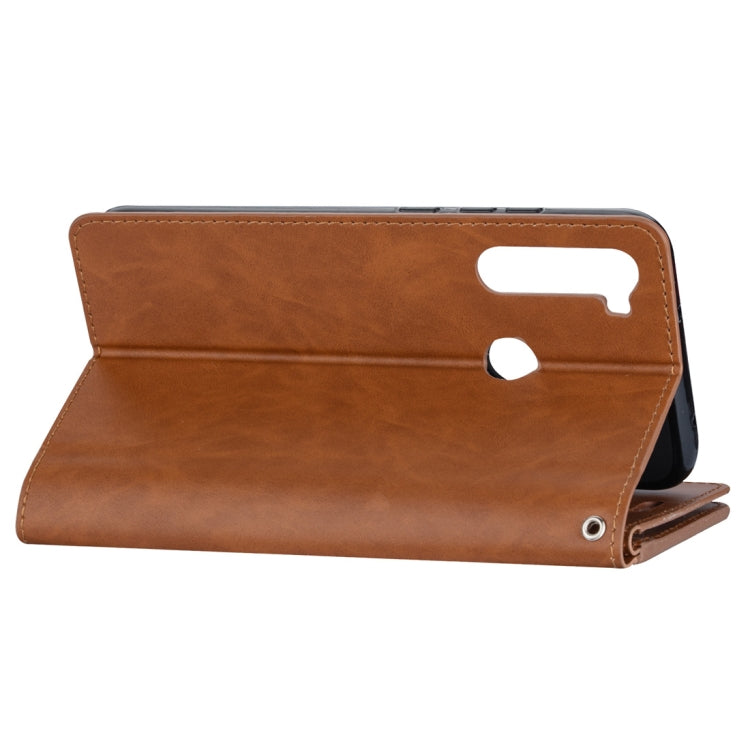 For Xiaomi Redmi Note 8 Multifunctional Zipper Horizontal Flip Leather Case with Holder & Wallet & 9 Card Slots & Lanyard