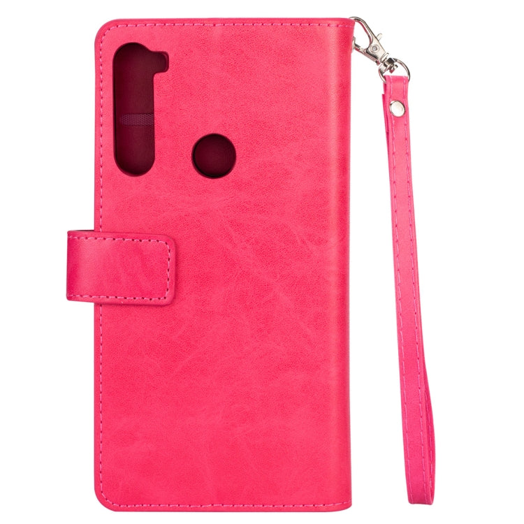 For Xiaomi Redmi Note 8 Multifunctional Zipper Horizontal Flip Leather Case with Holder & Wallet & 9 Card Slots & Lanyard
