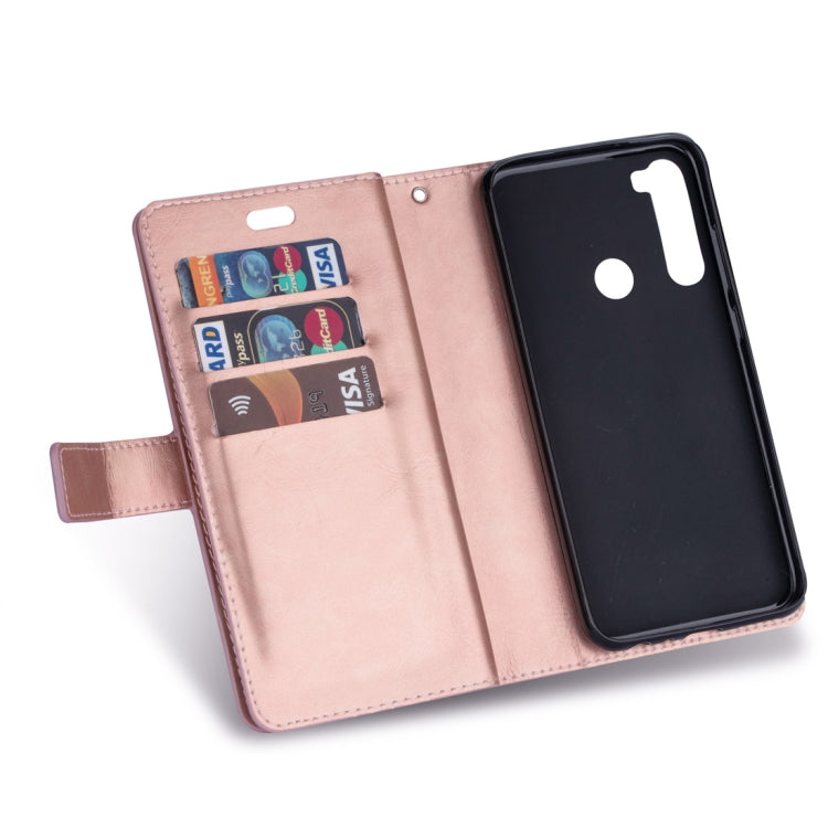 For Xiaomi Redmi Note 8 Multifunctional Zipper Horizontal Flip Leather Case with Holder & Wallet & 9 Card Slots & Lanyard