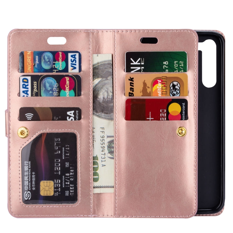 For Xiaomi Redmi Note 8 Multifunctional Zipper Horizontal Flip Leather Case with Holder & Wallet & 9 Card Slots & Lanyard