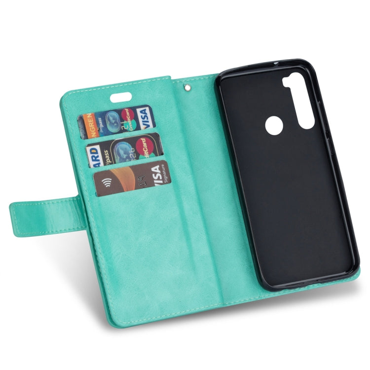 For Xiaomi Redmi Note 8 Multifunctional Zipper Horizontal Flip Leather Case with Holder & Wallet & 9 Card Slots & Lanyard