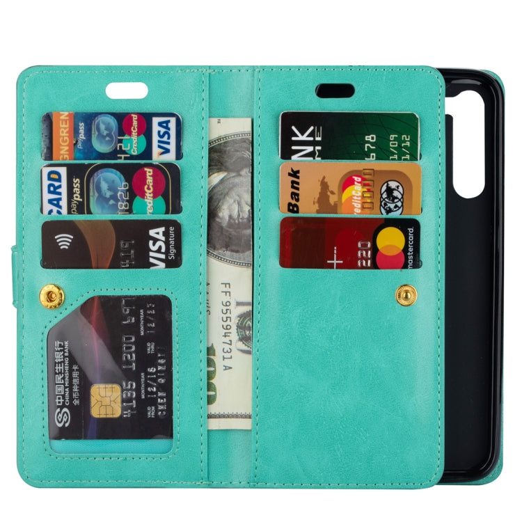 For Xiaomi Redmi Note 8 Multifunctional Zipper Horizontal Flip Leather Case with Holder & Wallet & 9 Card Slots & Lanyard