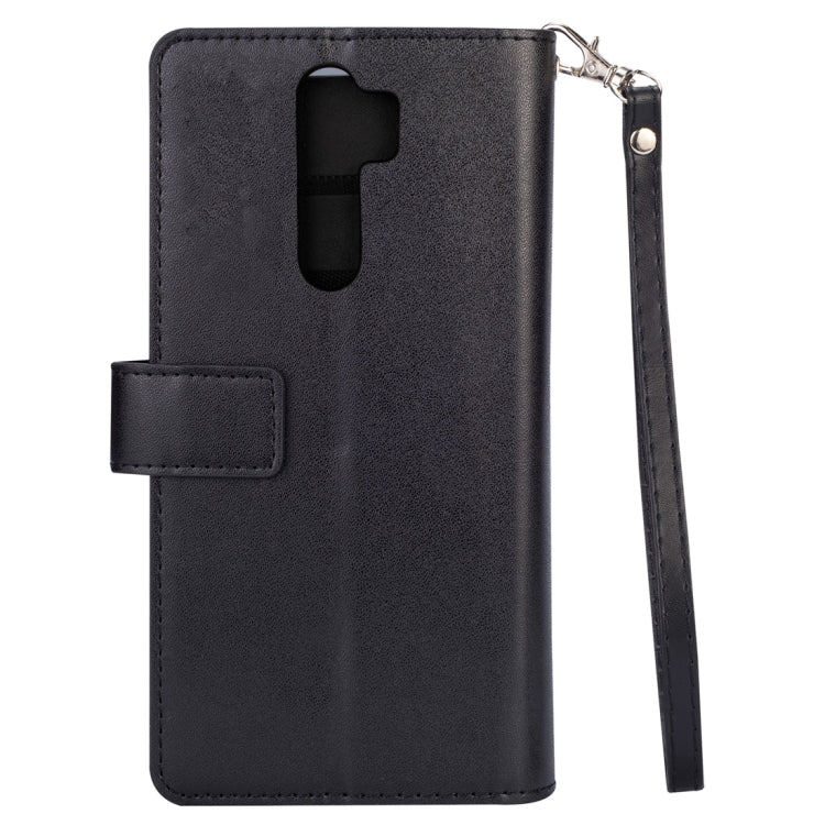 For Xiaomi Redmi Note 8 Pro Multifunctional Zipper Horizontal Flip Leather Case with Holder & Wallet & 9 Card Slots & Lanyard
